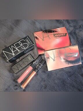 NEW NARS Lot: Wanted I & II Palettes, Deauville Foundation, Anita Lipstick
